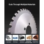 Rebar Cutter Blades Replacement for Electric Rebar Cutting Saw, 36 Teeth High-Hardness Heat-Treated Steel Cermet Tipped Blade , 