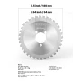 Rebar Cutter Blades Replacement for Electric Rebar Cutting Saw, 36 Teeth High-Hardness Heat-Treated Steel Cermet Tipped Blade , 