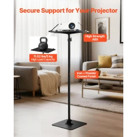 Projector Stand, Projector Floor Stand with Adjustable Height