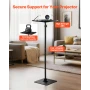 Projector Stand, Projector Floor Stand with Adjustable Height 770 to 1610mm, 360° Horizontal Rotation Projectors Cart for Meetin