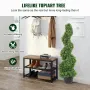 Artificial Topiaries Boxwood Trees, 3ft Tall (2 Pieces) Faux Topiary Plant Outdoor, All-year Green Feaux Plant w/ Replaceable Le
