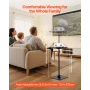 Projector Stand, Projector Floor Stand with Adjustable Height 770 to 1610mm, 360° Horizontal Rotation Projectors Cart for Meetin
