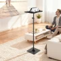 Projector Stand, Projector Floor Stand with Adjustable Height 770 to 1610mm, 360° Horizontal Rotation Projectors Cart for Meetin