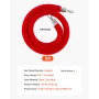 4 Pcs Red Velvet Stanchion Ropes, 1.5 m Crowd Control Stanchion