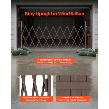 Expandable Barricade, 3.07m Expandable Safety Barrier, Flexible
