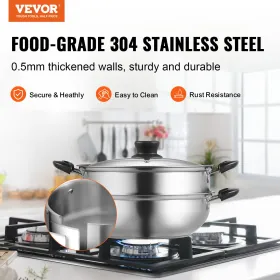 Steamer Pot, 11in/28 cm Steamer Pot til madlavning med 3QT