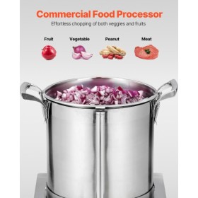 Food Processor & Vegetable Chopper 10L Food-Grade Stainless Steel Blender