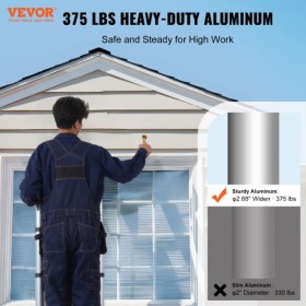 Teleskopforlængelsesstige 12.5ft A-form m/ stabilisatorstang til RV