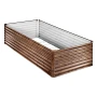 Galvanized Raised Garden Bed, 240 x 120 x 62 cm, Rectangular