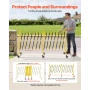 Double Expandable Barricades, 7.66m Industrial Safety Barriers