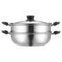 Steamer Pot, 11in/28 cm Steamer Pot til madlavning med 3QT