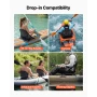 Kayak Seat, 1 Pack 34 mm Raised Height, Universal Foldable Canoe Seat with Adjustable Back Support, Adjustable Straps, and Alumi