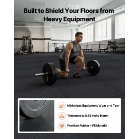Puzzle Exercise Mat, 24 PCS Fitness Equipment Mats, 610 x 610 x