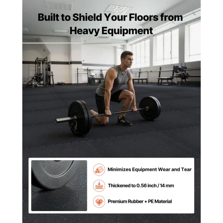 Puzzle Exercise Mat, 24 PCS Fitness Equipment Mats, 610 x 610 x