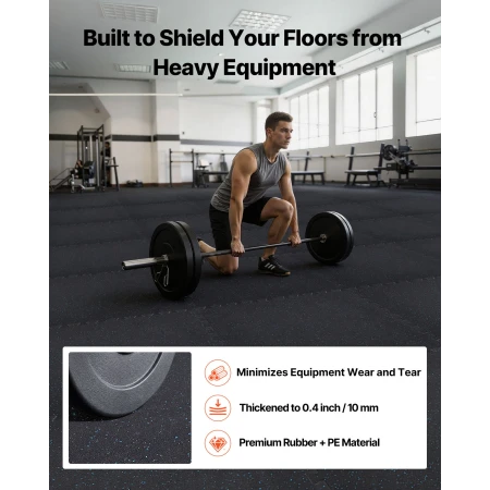 Puzzle Exercise Mat, 24 PCS Fitness Equipment Mats, 610 x 610 x