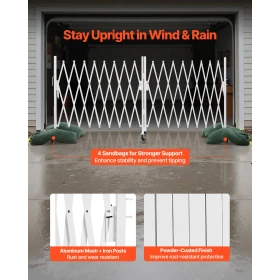 Double Expandable Barricades, 5.48m Expandable Safety Barrier