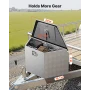 Trailer Tongue Box, 737 x 410 x 457 mm Aluminum Trailer Tongue