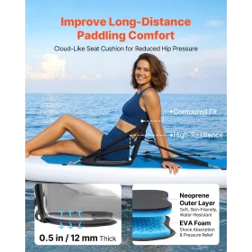 Kayak Seat, 2 Pack 12 mm Thick, Universal Paddle Board Seat