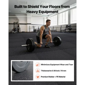 Puzzle Exercise Mat, 6 PCS Fitness Equipment Mats, 610 x 610 x