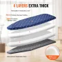 Ironing Board with Bottom Storage Tray, Thickened 4 Layers Iron Board with Heat Resistant Cover and 100% Cotton Cover, 10 Adjust