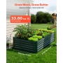 Galvanized Raised Garden Bed, 2030 x 1020 x 460 mm, Rectangular