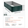 Galvanized Raised Garden Bed, 2030 x 1020 x 460 mm, Rectangular