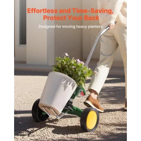 Garden Pot Mover, Heavy Duty Plant Dolly Cart med justerbar