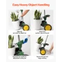 Garden Pot Mover, Heavy Duty Plant Dolly Cart med justerbar
