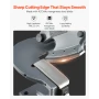 Sheet Metal Shear, Manual Plate Shear, Throatless Benchtop Sheet Cutter for Multiple Purpose, with Solid Steel Frame, Mounting T