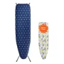 Ironing Board with Bottom Storage Tray, Thickened 4 Layers Iron Board with Heat Resistant Cover and 100% Cotton Cover, 10 Adjust