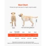 Dog Wheelchair for Back Legs, Lightweight 2 Wheels Pet Wheelchair, Height, Width & Length Adjustable, Dog Cart with Shock-Absorb