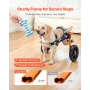 Dog Wheelchair for Back Legs, Lightweight 2 Wheels Pet Wheelchair, Height, Width & Length Adjustable, Dog Cart with Shock-Absorb
