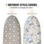 Ironing Board with Large 51 x 13 Ironing Surface, Thickened 4 Layers Iron Board with Heat Resistant Cover and 100% Cotton Cover,