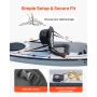 Kajaksæde, 1 pakke 12 mm tykt, Universal Paddle Board-sæde med