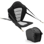 Kayak Seat, 1 Pack 12 mm Thick, Universal Paddle Board Seat with Back Support, Sit-on-Top Soft Padded Cushion with Storage Bag &
