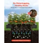 2 Pack Galvanized Raised Garden Beds, 2400 x 1200 x 300 mm, Rectangular Metal Planter Boxes Kit Outdoor, Elevated Planting Box w
