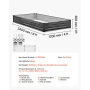 2 Pack Galvanized Raised Garden Beds, 2400 x 1200 x 300 mm, Rectangular Metal Planter Boxes Kit Outdoor, Elevated Planting Box w