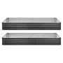 2 pakke galvaniserede hævede havebede, 2400 x 1200 x 300 mm
