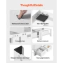 Laundry Pedestal, 290 mm Height, Washer and Dryer Pedestals with Drawer, 150 kg Weight Load Capacity, Non-Slip Feet, Heavy-duty 