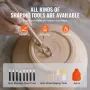 Pottery Wheel 27.9 cm Ceramic Wheel Foot Pedal Sculpting Tools Apron 350W
