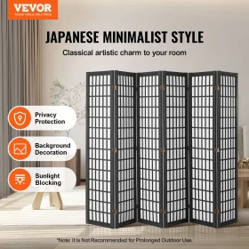 Rumdeler, Japansk rumdeler med 6 paneler, Indendørs