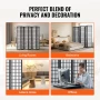 Room Divider, 6 Panel Japanese Room Divider, Folding Privacy Screen Indoor, Portable Partition Dividers and Decoration Screens, 