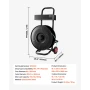 Banding Strapping Cart, Fit for PET / PP / Polyester Strapping Coils with 20.3 cm Core Size, Heavy Duty Strapping Dispenser Equi