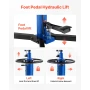 Hydraulic Transmission Jack, 1660 lbs / 0.75 Ton Lifting Capacity Telescoping Transmission Jack with Foot Pedal, 360° Swivel Whe