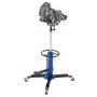 Hydraulic Transmission Jack, 1660 lbs / 0.75 Ton Lifting Capacity Telescoping Transmission Jack with Foot Pedal, 360° Swivel Whe
