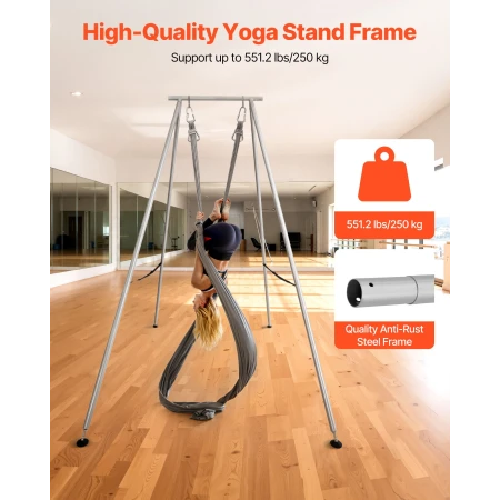 Yoga stativ stel, 3 m længde gynge stativ, max 250 kg