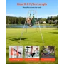 Yoga Stand Frame, 3m Length Swing Stand, Max 250 kg Load Triangular Structure Aerial Rig, Aerial Silk Stands for Yoga Enthusiast