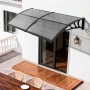 Awnings for Door Entrance, 38 x 78 in, Exterior Front Door Window Awnings with Drainage & ABS Bracket, Rain Snow Sun Protection,