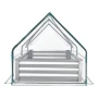Raised Garden Bed with Cover, 1800 x 900 x 300 mm, Rectangular Galvanized Metal Planter Box Outdoor, with PE Greenhouse Cover & 