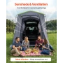 Large SUV Tent for 5–9 Person, 3.23 x 2.44m All-Season SUV Tailgate Tent with Ventilated Door & Mesh Windows, PU3000mm Waterproo